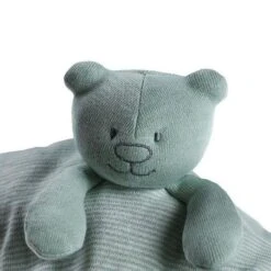 Doudou Plat Mouchoir Coton Bio Nouky Menthe Noukie's® - Bébé Bio -Peluche Jouets Magasin doudou plat mouchoir coton bio nouky menthe noukie s bebe bio 3