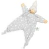 Doudou Plat Poupon Mouchoir & Noeuds Nanchen® Natur Coton Bio (Kba) Gris Clair étoilé - Doudou Bio -Peluche Jouets Magasin doudou plat poupon mouchoir noeuds nanchen natur coton bio kba gris clair etoile doudou bio