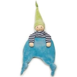 Doudou Plat Poupon & Nœuds Nanchen® Natur Velours Jersey Coton Bioturquoise - Doudou Bio -Peluche Jouets Magasin doudou plat poupon noeuds nanchen natur velour jersey coton bio turquoise doudou bio 6