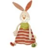 Doudou Plat  Sigikid® Lapin Bio Green Rayé 30 Cm - Doudou Bio -Peluche Jouets Magasin doudou plat sigikid lapin bio