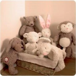 Doudou Singe MeMe Large (45cm) Charlie Bears- Doudou Coton Bio -Peluche Jouets Magasin doudou singe meme large charlie bears doudou coton bio 1 2