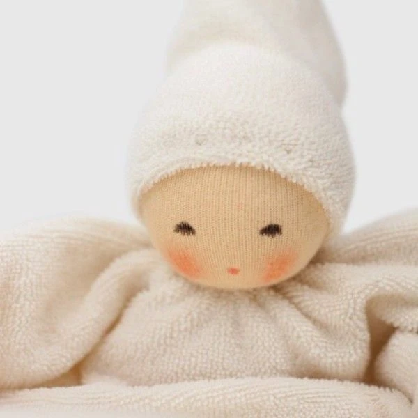Doudous Plats Nanchen® Natur Poupée Waldorf Coton Bio Eponge (Kba) Écru & Orange 21cm - Jouets Bio 4 Doudous Plats Nanchen® Natur Poupée Waldorf Coton Bio Eponge (Kba) Écru & Orange 21cm - Jouets Bio – Image 2
