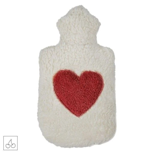 Efie Bouillotte Noyaux Cerises Broderie Coeur 32 Cm - Bouillotte Efie Vegan 3 Efie Bouillotte Noyaux Cerises Broderie Coeur 32 Cm - Bouillotte Efie Vegan