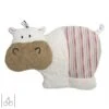 Efie Doudou Bouillotte Noyaux Cerises Hippopotame 32 Cm - Coton Bio
