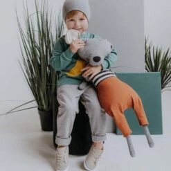 Grande Peluche Doudou Bio Souris Wooly Organic® Coton Bio 70 Cm - Doudou Bio GOTS -Peluche Jouets Magasin grand peluche doudou bio souris wooly organic coton bio 70 cm doudou bio gots 2