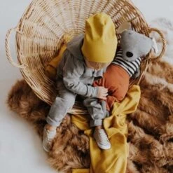 Grande Peluche Doudou Bio Souris Wooly Organic® Coton Bio 70 Cm - Doudou Bio GOTS -Peluche Jouets Magasin grand peluche doudou bio souris wooly organic coton bio 70 cm doudou bio gots 3