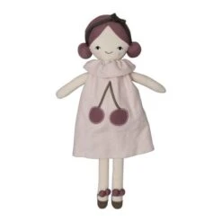 Grande Poupée De Tissu "Tarte Aux Cerise" Fabelab® 40 Cm Coton Bio GOTS- Jouet Bio Scandinave