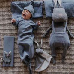 Hochet Bio & Anneau De Dentition Lapin Gris BruissantWooly Organic® Coton Bio 16 Cm - Hochet Bio GOTS -Peluche Jouets Magasin hochet bio anneau de dentition lapin gris bruissant wooly organic coton bio 16 cm hochet bio gots 1