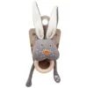 Hochet Bio & Anneau De Dentition Lapin Gris Wooly Organic® Coton Bio 12 Cm - Doudou Bio GOTS -Peluche Jouets Magasin hochet bio anneau de dentition lapin gris wooly organic coton bio 12 cm doudou bio gots