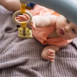 Hochet Clip Coton Et Anneau De Dentition Pour Poussette Tigre APunt Barcelona® - Hochets Bébé -Peluche Jouets Magasin hochet clip coton et anneau de dentition pour poussette tigre apunt barcelona hochets bebe 2