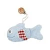 HochetClip Poisson Bleu VichyEfie 15 Cm - Hochet Coton Bio GOTS -Peluche Jouets Magasin hochet clip poisson bleu vichy efie 15 cm hochet coton bio gots