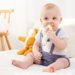 Hochet En Crochet Hoppa® Pingouin Coton Nature - Hochets Bébé -Peluche Jouets Magasin hochet en crochet hoppa pingouin coton nature hochets bebe 2