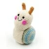 Hochet Escargot Crême 15cm Pebble® Maille Crochet Coton Bio - Hochet Bébé Bio -Peluche Jouets Magasin hochet escargot creme 15cm pebble maille crochet coton bio hochet bebe bio