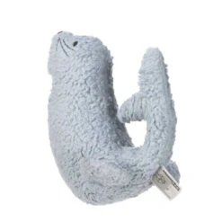 LÄSSIG Hochet Peluche Avec Grelot Phoque Lässig® 16cm Coton Bio Lässig® - Hochets Bio -Peluche Jouets Magasin hochet tricote avec grelot more magic phoque laessig 16cm coton bio laessig doudous et hochets bio 1