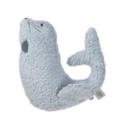 LÄSSIG Hochet Peluche Avec Grelot Phoque Lässig® 16cm Coton Bio Lässig® - Hochets Bio -Peluche Jouets Magasin hochet tricote avec grelot more magic phoque laessig 16cm coton bio laessig doudous et hochets bio 2