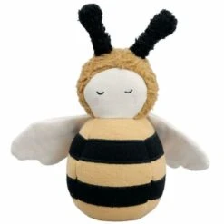 Peluche Jouets Magasin 7 Jouets Bébé Culbuto Abeille Fabelab® 18 Cm Coton Bio GOTS- Jouet Bio Scandinave