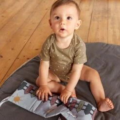 LÄSSIG Livre D'éveil En Tissus Tiny Farmer Lässig® Coton Bio Gots - Doudous Et Hochets Bio -Peluche Jouets Magasin livre d eveil en tissus tiny farmer laessig coton bio gots doudous et hochets bio 8