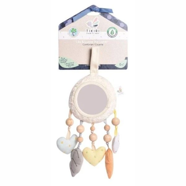 Mini Mobile Coton Bio & Bois Bahbah L'agneau Tikiri® - Jouet Bio 7 Mini Mobile Coton Bio & Bois Bahbah L'agneau Tikiri® - Jouet Bio – Image 5