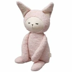 Peluche Big Buddy Bunny Rose Fabelab® 54cm Coton Bio GOTS -Ours Peluche Bio Tissu
