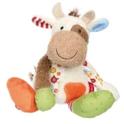 Peluche Doudou Vachette Patchwork Sweety 30 Cm Sigikid® - Peluches Synthétique