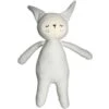 Peluche Fabelab® Lapin Gris Argent 28cm Coton Bio GOTS- Jouet Bio Scandinave