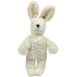 Peluche Petit Lapin Blanc Coton Bio 22 Cm Senger® - Doudou Bio Naturel Senger