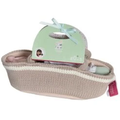 Poupée Bébé En Tissus Carry 25cm Set Couffin Tricoté Bonikka - Poupons -Peluche Jouets Magasin poupee bebe en tissus carry 25cm set couffin tricote bonikka poupons 2