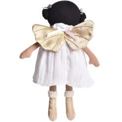 Poupée Chiffon Ailée Coton Bio Aurore Robe Mousseline 33cm Bonikka - Poupée Bio -Peluche Jouets Magasin poupee chiffon ailee coton bio aurore robe mousseline 2