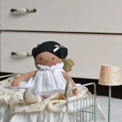 Poupée Chiffon Ailée Coton Bio Aurore Robe Mousseline 33cm Bonikka - Poupée Bio -Peluche Jouets Magasin poupee chiffon ailee coton bio aurore robe mousseline 4