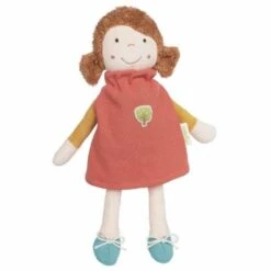 Poupée De Chiffon En Robe Orange 29 Cm Coton Bio Sigikid® - Poupée Bio