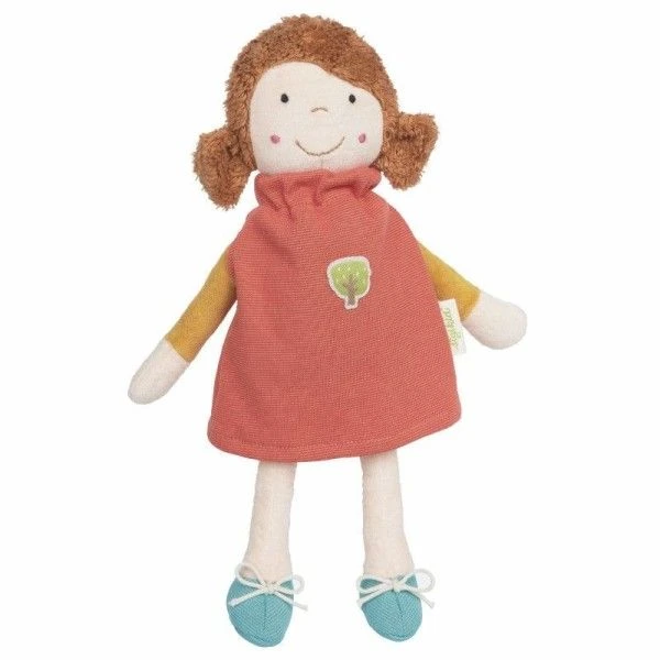 Poupée De Chiffon En Robe Orange 29 Cm Coton Bio Sigikid® - Poupée Bio 3 Poupée De Chiffon En Robe Orange 29 Cm Coton Bio Sigikid® - Poupée Bio