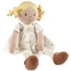 Poupée De Chiffons Aux Cheveux Blonds Priscy En Robe De Lin Blanc 42cm Bonikka- Grande Poupée -Peluche Jouets Magasin poupee de chiffons aux cheveux blonds priscy en robe de lin blanc bonikka grande poupee