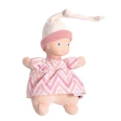 Poupée En Tissu Premier âge Rose Chevrons 22 Cm Tête Caoutchouc NaturelBonikka - Poupée Naissance -Peluche Jouets Magasin poupee en tissu premier age rose chevrons tete caoutchouc naturel bonikka poupee naissance 3