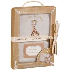 Protège Carnet De Santé Coton Bio Sophie La Girafe® So'Pure-Vulli® -Peluche Jouets Magasin protege carnet de sante coton bio sophie la girafe so pure vulli 2