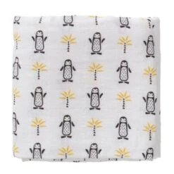 Set De Deux Langes 70cm Coton Bio Pingouin Fresk® -Lange Coton Bio -Peluche Jouets Magasin set de deux langes 70cm coton bio pingouin fresk lange coton bio 2