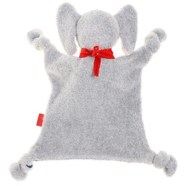 Sigikid® Doudou Plat Carré Elephant Coton Lolo Lombardo27cm - Doudou écologiques 4 Sigikid® Doudou Plat Carré Elephant Coton Lolo Lombardo27cm - Doudou écologiques – Image 2