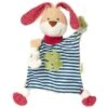Sigikid® Doudou Plat Lapin Marin Green 38cm En Coton 100% Bio 'Organic' - Doudou Coton Bio Kba