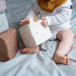 Cubes D'activité En Tissus Doux Animaux Fabelab® Coton Bio GOTS-Jouet Bio Scandinave -Peluche Jouets Magasin tapis d eveil activites dans les bois fabelab coton bio gots jouet bio scandinave 3